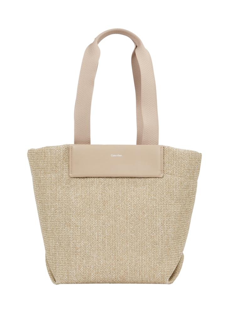 CALVIN KLEIN RAFFIA MEDIUM SHOPPER  - Image 1