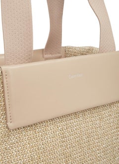 CALVIN KLEIN RAFFIA MEDIUM SHOPPER  - Image 3