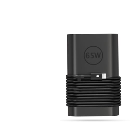 Wefly Laptop Adapter & Dell 65W USB Type-C Adapter for Laptop, Latitude 5289 5290 7389 7390 7400- Black (DE 65W Type-C) - Image 1