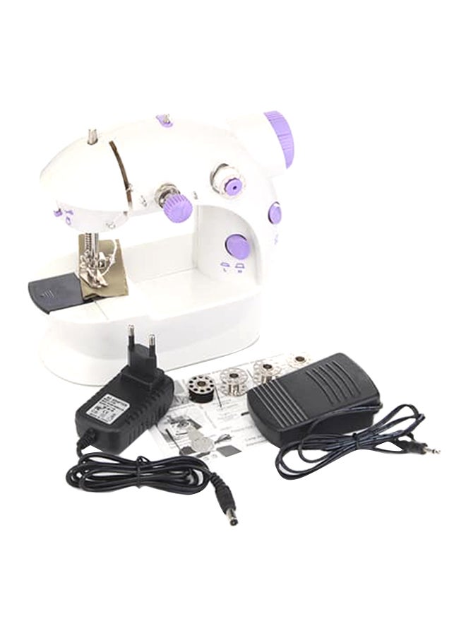 Sewing Portable Mini  Machine SM-202A White/Purple - Image 3