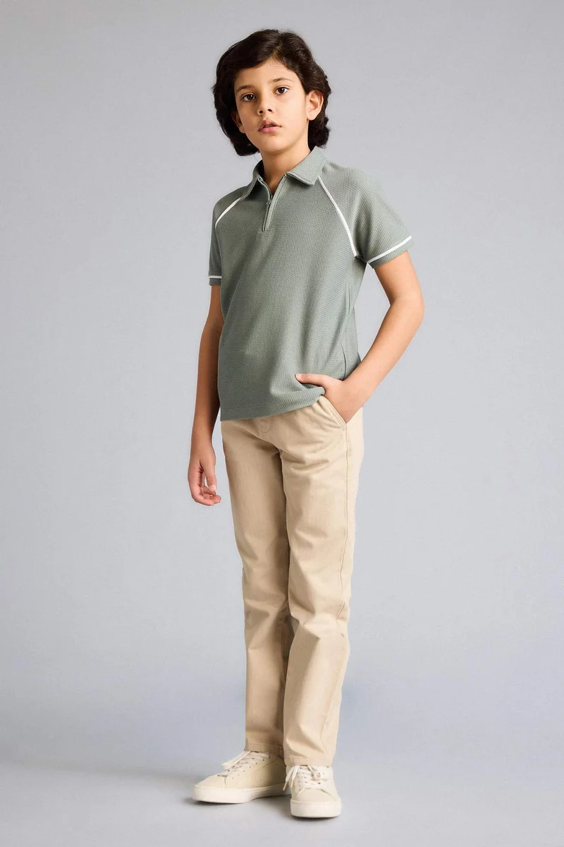 ديفاكتو Boy Regular Fit Short Sleeve Polo T-Shirt