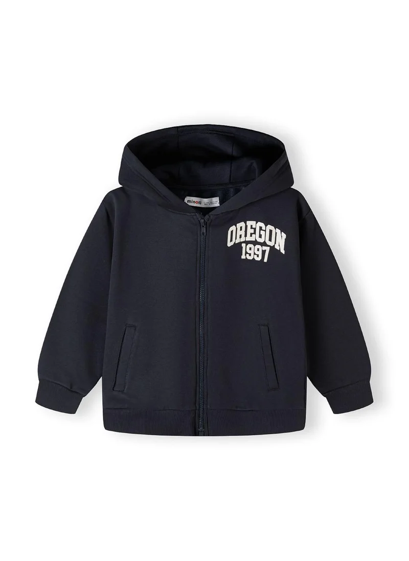 MINOTI Kids Boys Tracksuit Set with Zip Hoodie and a Print