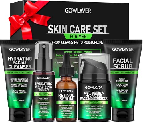 GOWLAVER Gifts for Men,Skin Care for Men,Hydrating & Moisturizing Face Care Routine for Mens All Skin Types,Birthday Fathers Gifts Valentines for Him Dad Boyfriend Husband Christmas Stocking Stuffers - Image 1