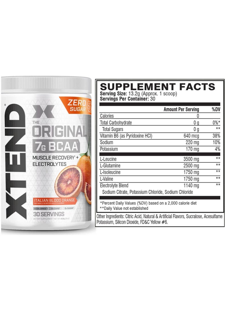 اسكتيند إكستند الأصلي 7 جرام BCAA، 456 جرام نكهة البرتقال الإيطالي، 30 حصة - Image 5