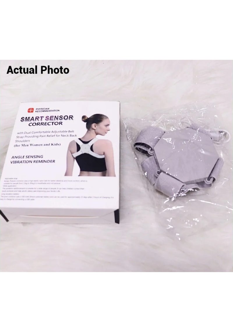 DubaiGallery Posture Corrector for Women Men and Children Adjustable Angle Straightener Back Brace with Built-in Smart Sensor Vibration Reminder for Spine Support Neck Shoulder Back Pain Relief - Image 4