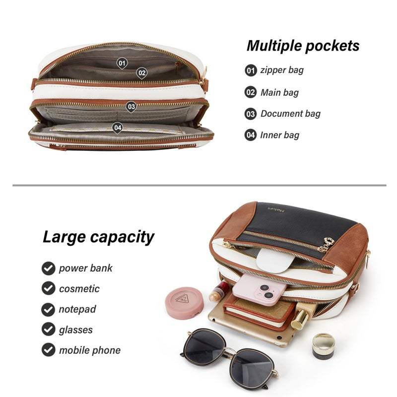 Makes Crossbody Purse for Women Small Crossbody Bags Trendy Vegan Leather with Adjustable Shoulder Straps Gift for Mother Wife Mom - Image 4