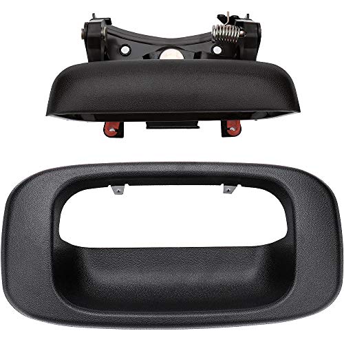 IRONTEK Tailgate Handle Latch and Bezel Trim fit for Chevrolet 1999-2006 Silverado 1500, for GMC 1999-2004 Sierra 2500 Pickup Truck 15997911 15228539 - Image 1