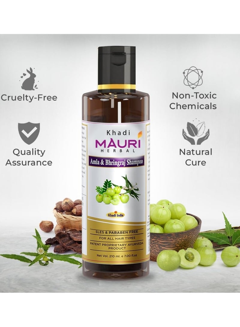 كادي شامبو أعشاب يمنع تسطيح الشعر وتلفه، ويقوي الجذور وبصيلات الشعر - مثري بالمكونات الطبيعية - 210 مل - Image 2