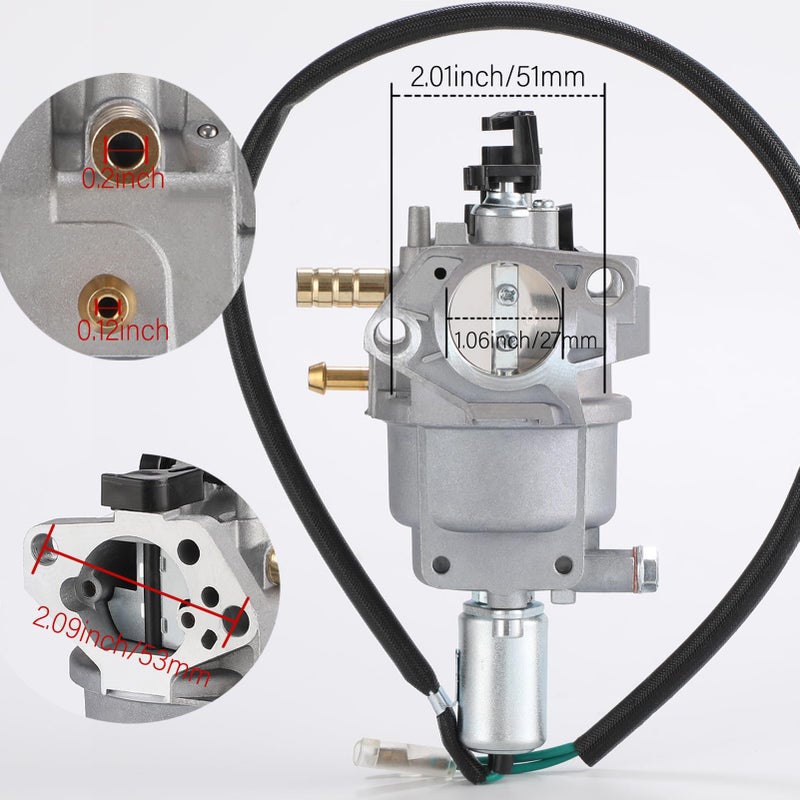 tofchmic P28-4-H 100155 Carburetor for Champion 9375/7500 Watt Dual Fuel Generator 100155 439CC 100296 71530 420CC 389cc 100165 model replace 47.131000.25 47.131000.28 - Image 2