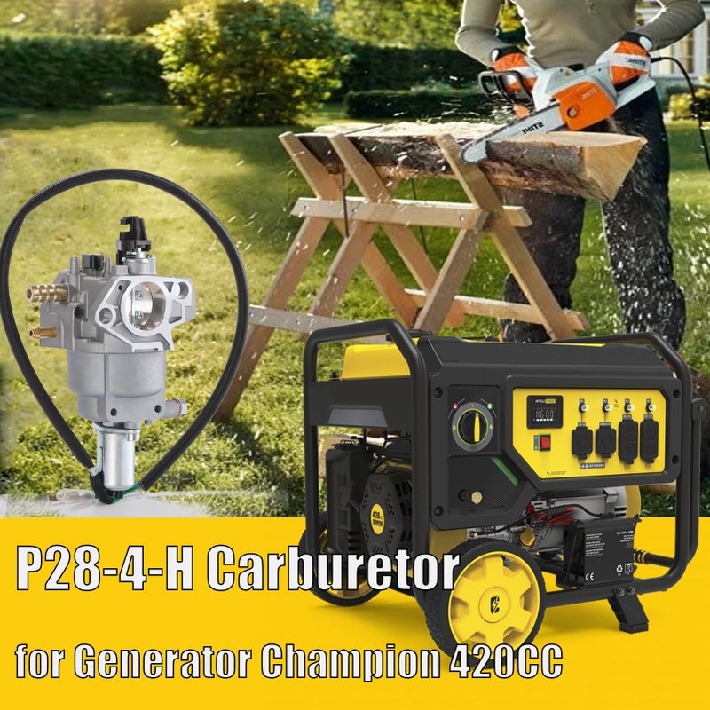 tofchmic P28-4-H 100155 Carburetor for Champion 9375/7500 Watt Dual Fuel Generator 100155 439CC 100296 71530 420CC 389cc 100165 model replace 47.131000.25 47.131000.28 - Image 5