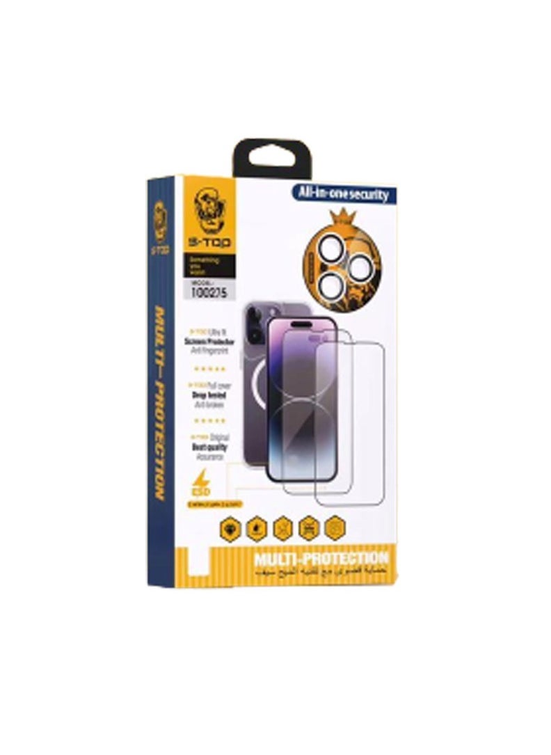 S-TOP Integrated protection package 8 in 1 for iPhone 15 Pro  - Image 2