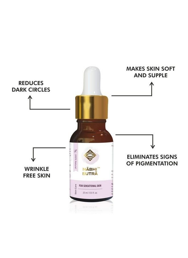 NABHI SUTRA - Belly Button Oil For Sensational Skin (15Ml) ; Blend Of Almond Olive And Lemon Essential Oil ; Supports Healthy Skin ; 100% Ayurvedic & Chemicalfree Cold Pressed Oil - Image 1
