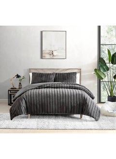 Cottage Cottage carved faux fur comforter set 250*260M+50*75  cm  - Image 1