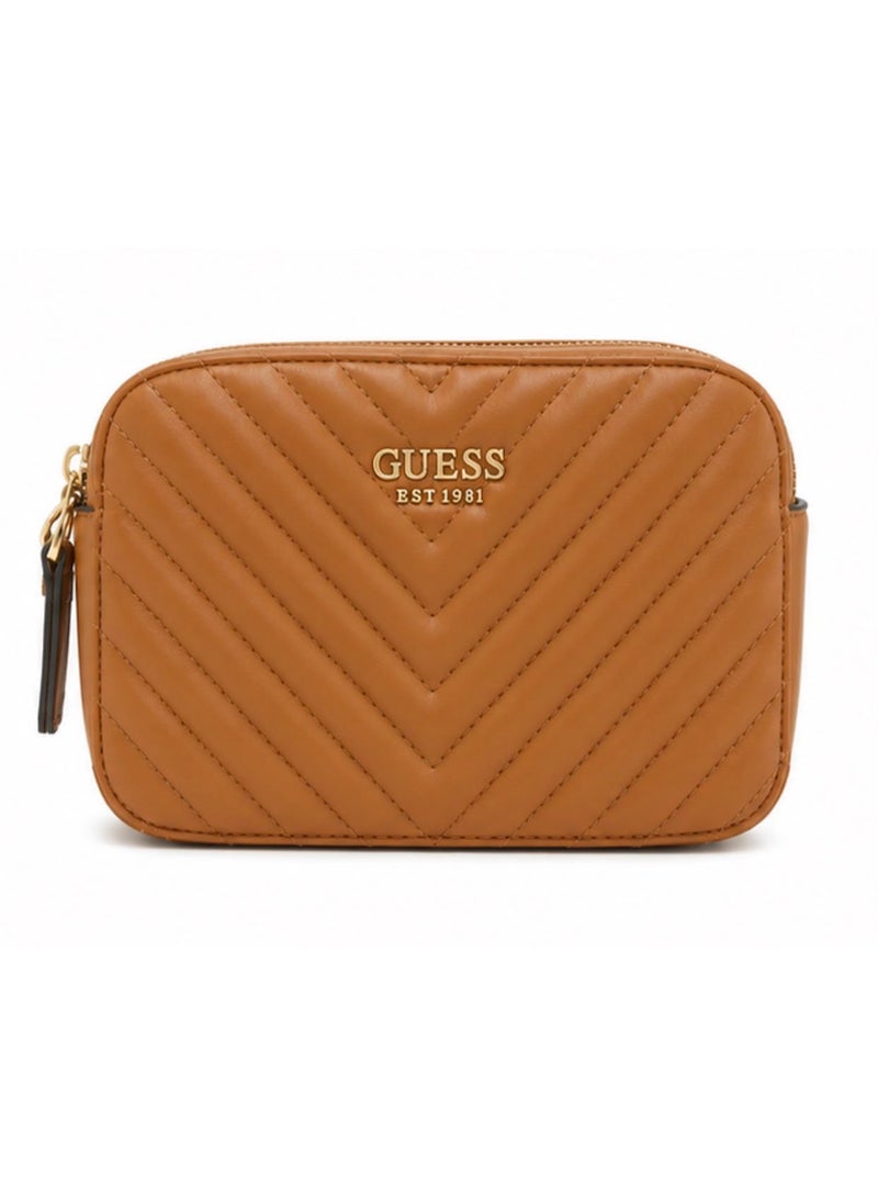 GUESS Women's Noelle Chevron Quilted Crossbody Bag - Image 1
