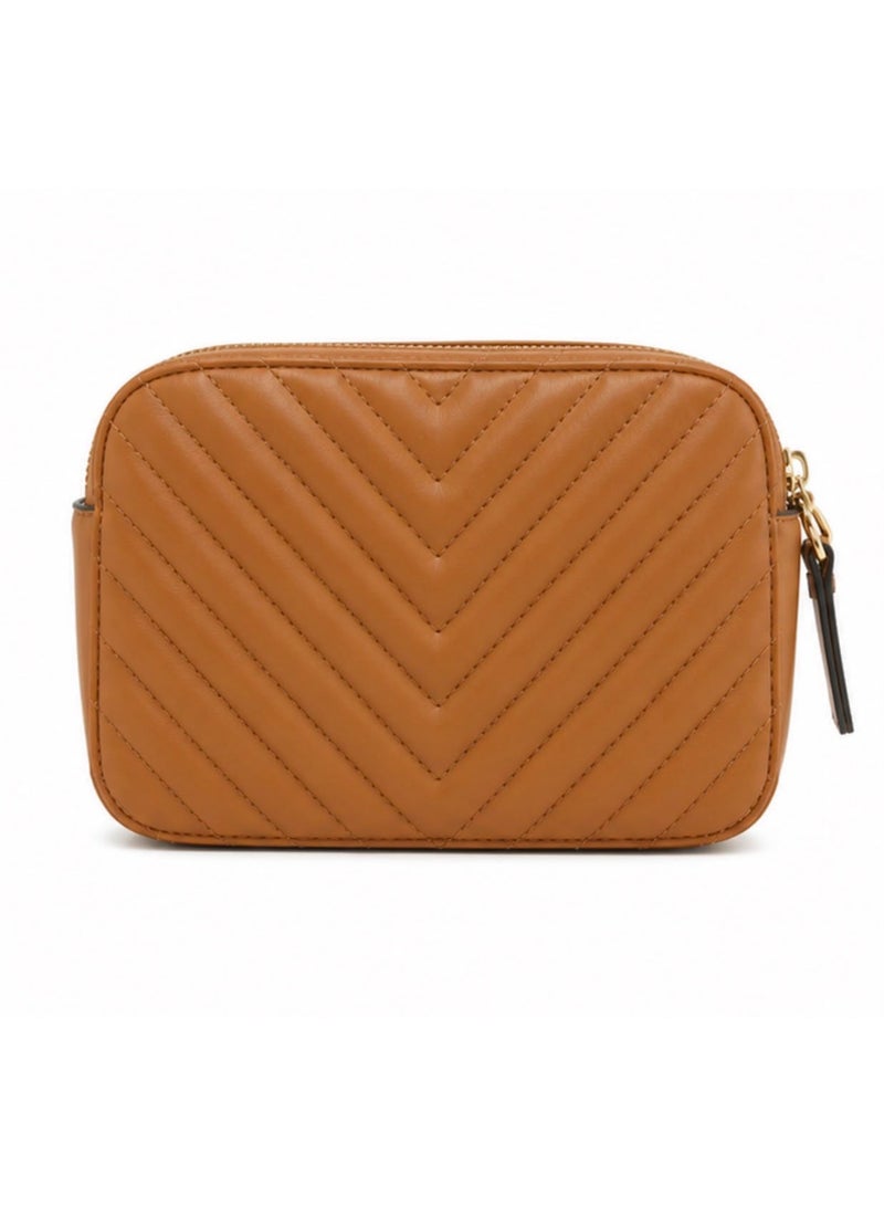 GUESS Women's Noelle Chevron Quilted Crossbody Bag - Image 3