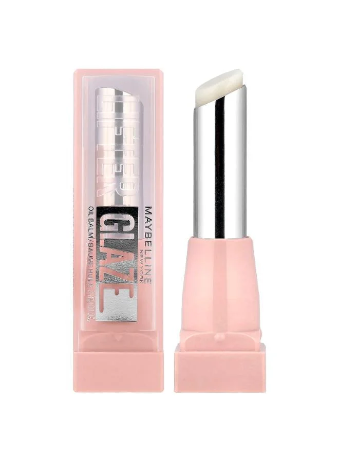 MAYBELLINE NEW YORK Lifter Glaze Oil Balm Lipstick, Hydrating Glossy Balm for Smooth Juicy Lips 001 Clear Crave