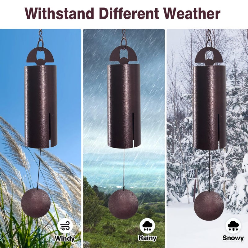 ASTARIN Wind Chimes for Outside Deep Tone Heroic Windbell Deep Resonance Serenity Bell Outdoor Decor for Patio,Yard,Porch,Garden - Image 5