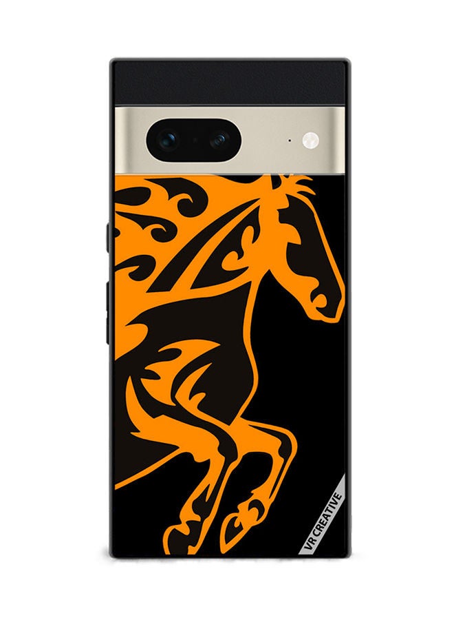 VR CREATIVE Protective Case Cover For Google Pixel 7 Horse Flame Design Multicolour - Image 1