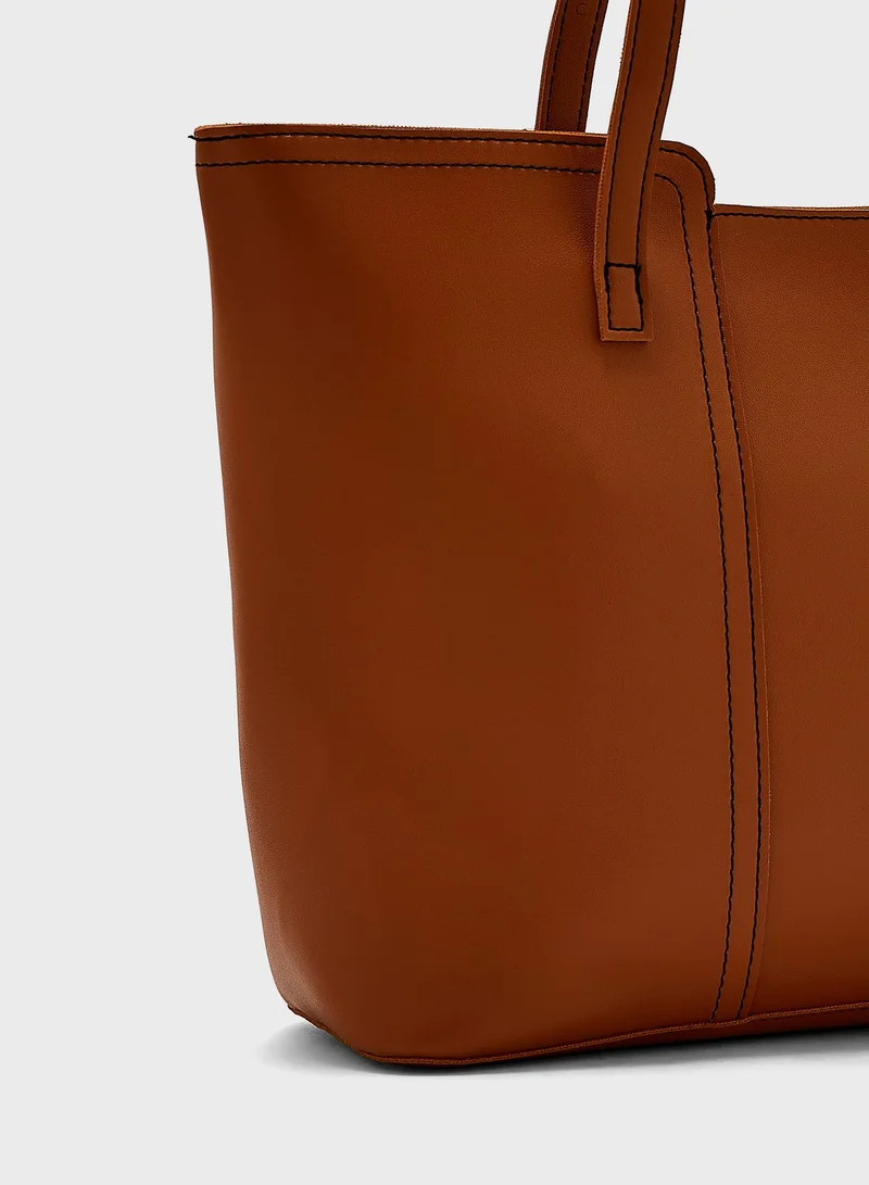 ELLA Cutout Detail Tote Bag