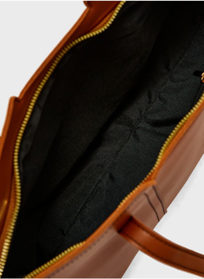 ELLA - Cutout Detail Tote Bag - Image 1