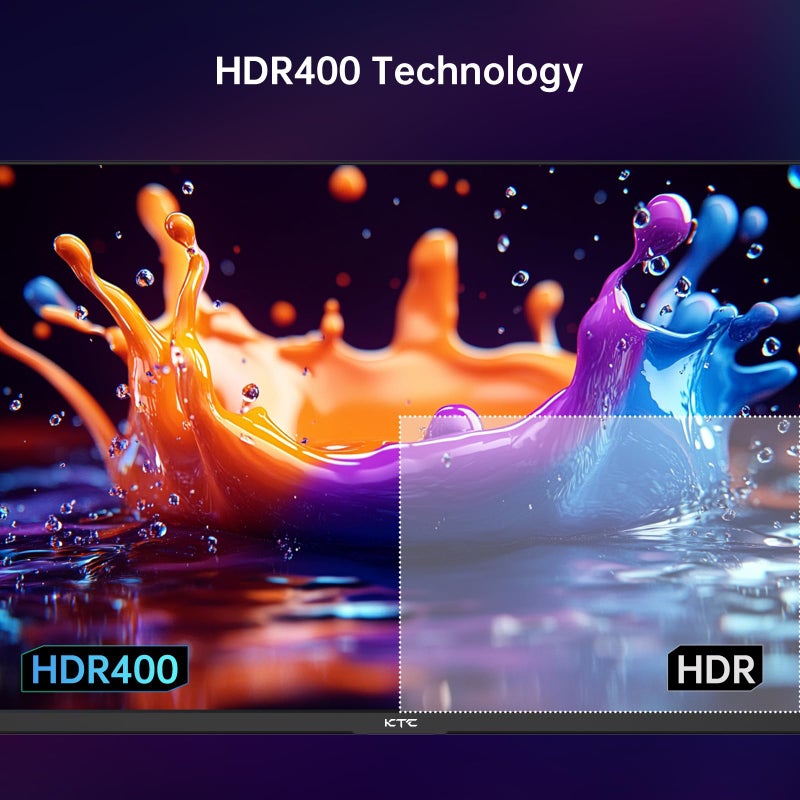 KTC 27 Inch QHD Gaming Monitor, 2K 200Hz Up to 210Hz 1ms Fast IPS Computer Monitor, HDR400, 1440P with Adaptive Sync, Built-in Speakers, HDMI Displayport, Tilt Adjustment, VESA Compatible, H27T22C-3 - Image 4