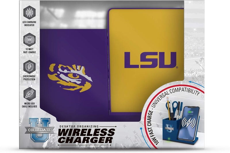 SOAR NCAA Unisex Cell Phone Wireless Charging Stand and Desktop Organizer - Image 2