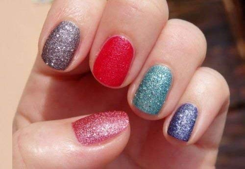 Vozwa Sparkling Nail Art Glitter Powder Set 12 Pcs Multicolor a10 - Image 4