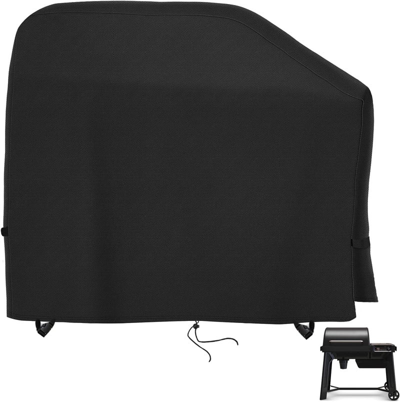 Starcrew Grill Cover for Traeger Woodridge Pellet Grill TFB86MLH, Outdoor Griddle Cover for Traeger Pellet Smoker Grill, Waterproof BBQ Grill Cover for All Weather - Image 1