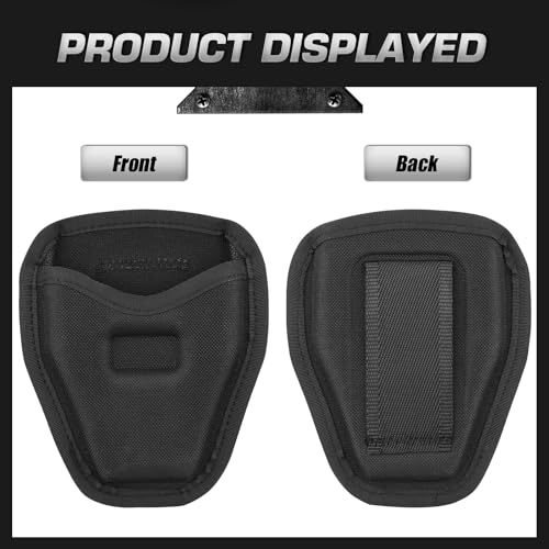 Ullnosoo Handcuff Case, 2 Pack Open Top Handcuff Holder Holster, Nylon Cuff Pouch for Duty Belt Accessories Fits Standard Chain or Hinge Handcuffs, Wear-Resistant - Image 5