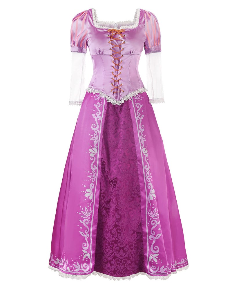 JerrisApparel Womenâ€™s Princess Costume Dress Halloween Cosplay Dress up (L, Purple) - Image 1