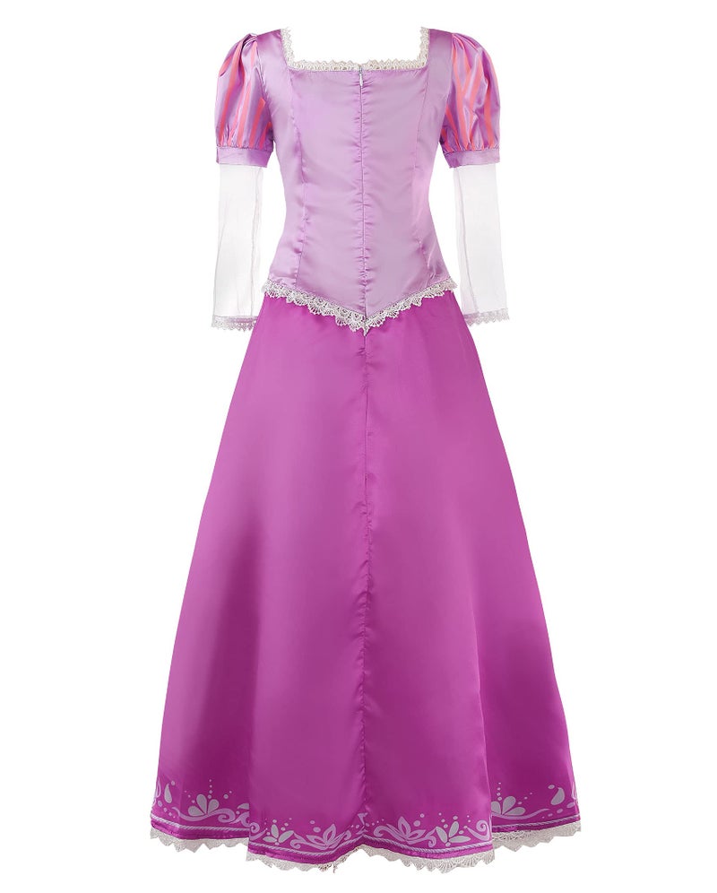 JerrisApparel Womenâ€™s Princess Costume Dress Halloween Cosplay Dress up (L, Purple) - Image 2
