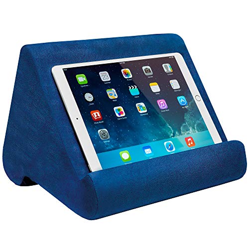 Ontel Pillow Pad Ultra MultiAngle Soft Tablet Stand Blue
