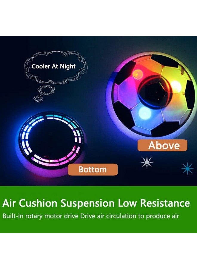VGRASSP Hover Soccer Ball, Soft Eva Material Foam Bumper Air Indoor Football Made in India for Kids, Toy with Multi Colour LED Lights, Best Gifts for Toddlers, Boys and Girls (Color as per Stock) - Image 2