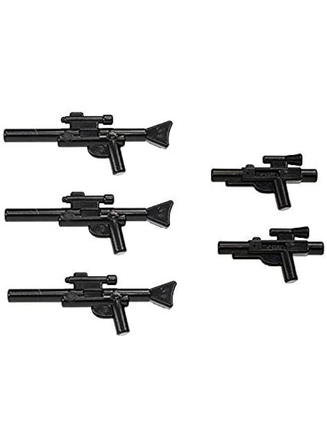 Arabest Star Wars Minifigure Blaster Guns Accessories 5 Pieces (3 Long Blasters, 2 Short Blasters)  - Image 3