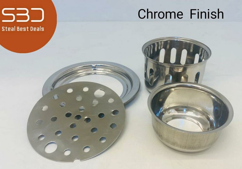 SBD Stainless Steel Round Floor Drainer | Floor Drainer for Bathroom 5 Inches | Anti Cockroach | Bathroom Floor Jali | Floor Trap Jali | Bathroom Drain Jali - Image 3