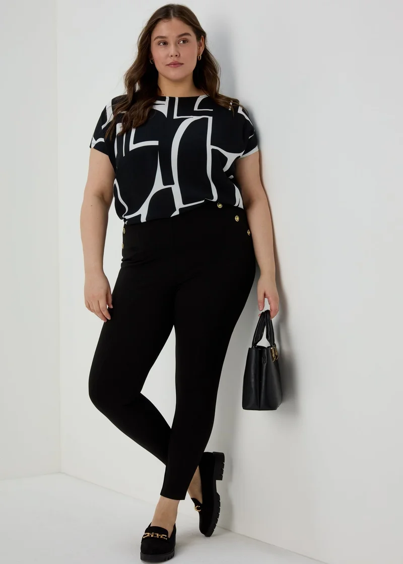 ماتلان Et Vous Stone Animal Spot Co Ord Shirt
