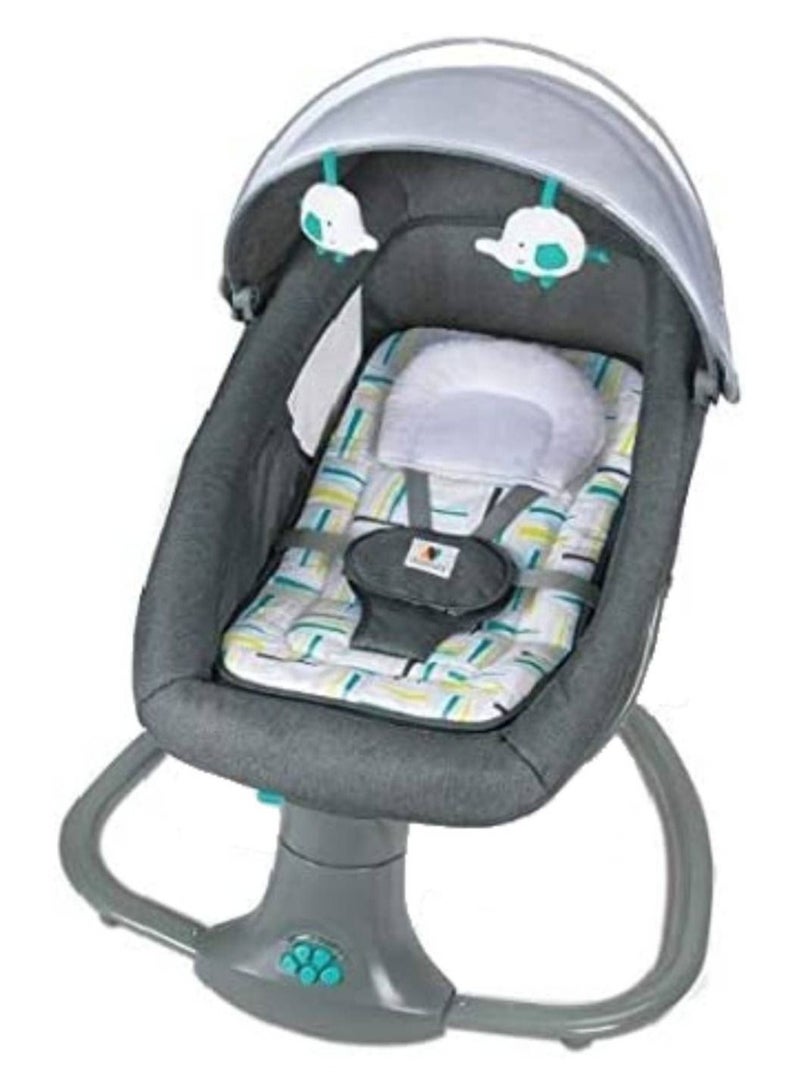 Baby and kids electric rocking chair with remote control 3 in 1 and adjustable backrest - Image 2