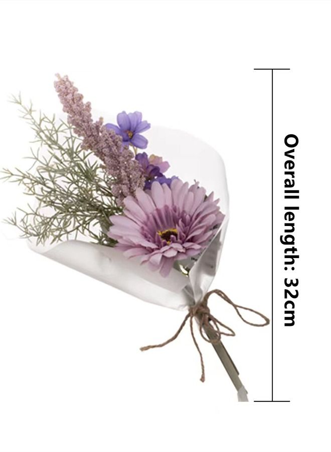 Kutis 1-Bouquet Artificial Chrysanthemum Flower Bouquet/Bouquet of Wedding Flowers/Home Party Decoration Flowers Multicolor 32 Centimeter - Image 4