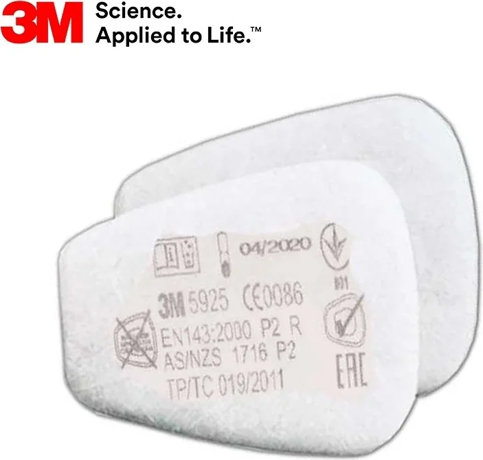 3M ™ 5925 Particulate Filter (Bayonet Connection, P2 R Filter) - (1 Pair)
