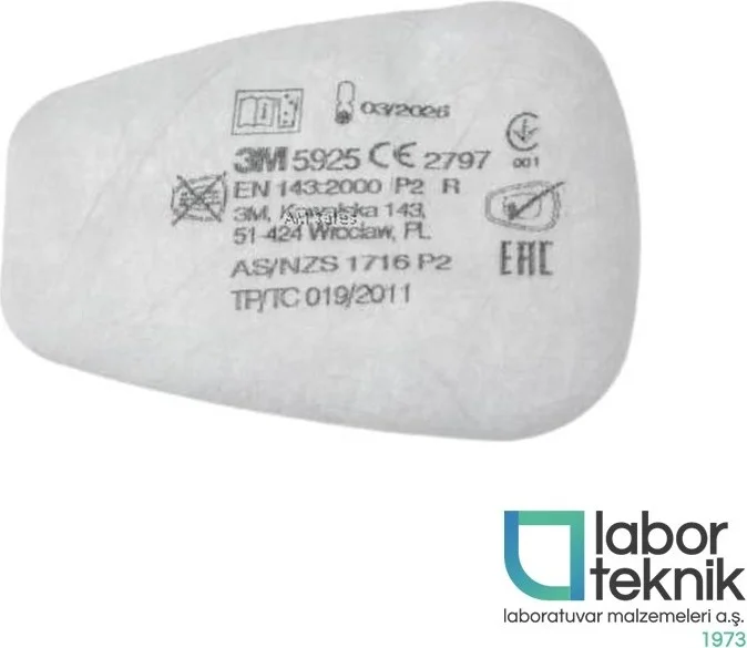 3M ™ 5925 Particulate Filter (Bayonet Connection, P2 R Filter) - (1 Pair)