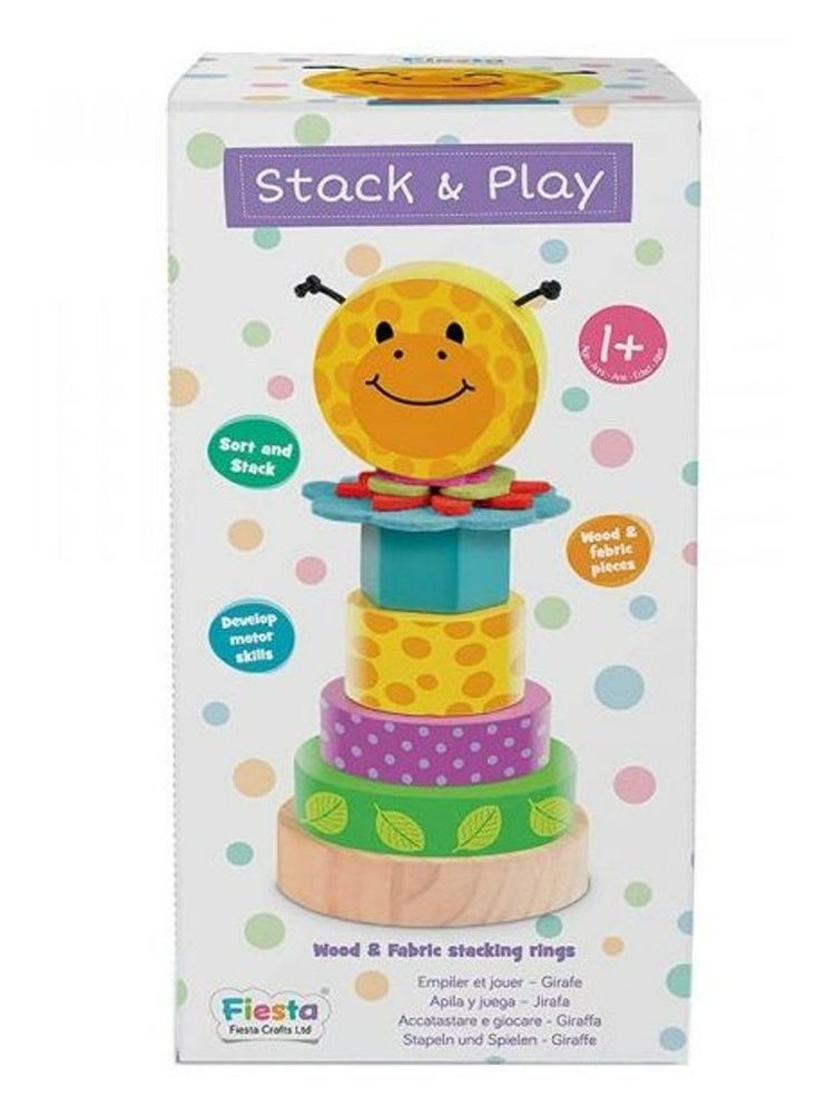 Fiesta Crafts - Fiesta Crafts Giraffe Stacking Rings - Image 1