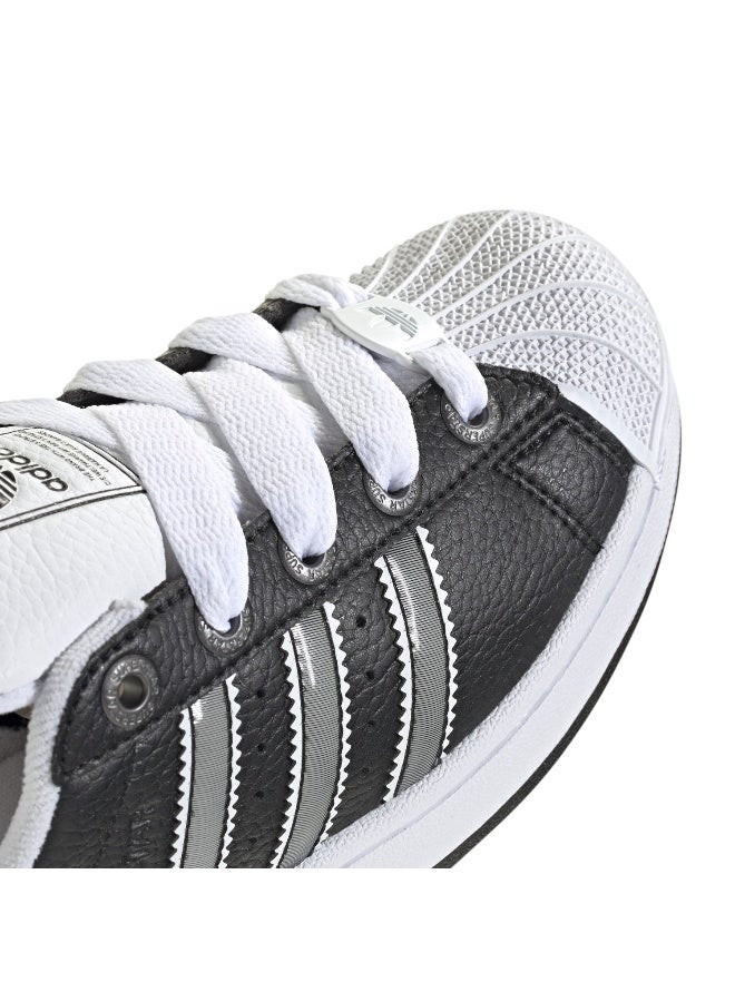Adidas SUPERSTAR II J Black CASUAL Trainers FOR JUNIOR BOYS AND GIRLS 6.5  - Image 3