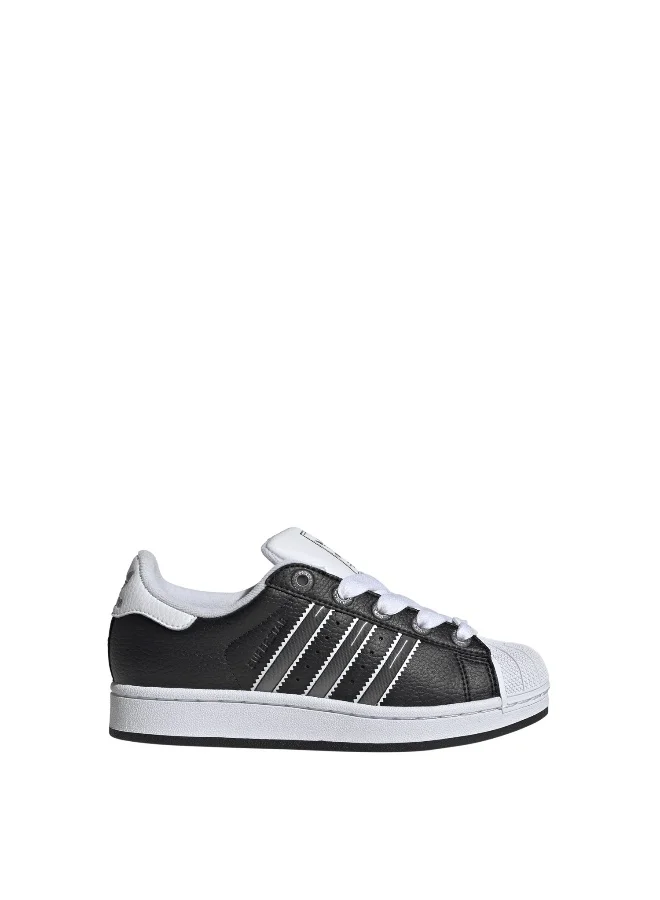 Adidas Adidas SUPERSTAR II J Black CASUAL Trainers FOR JUNIOR BOYS AND GIRLS 6.5