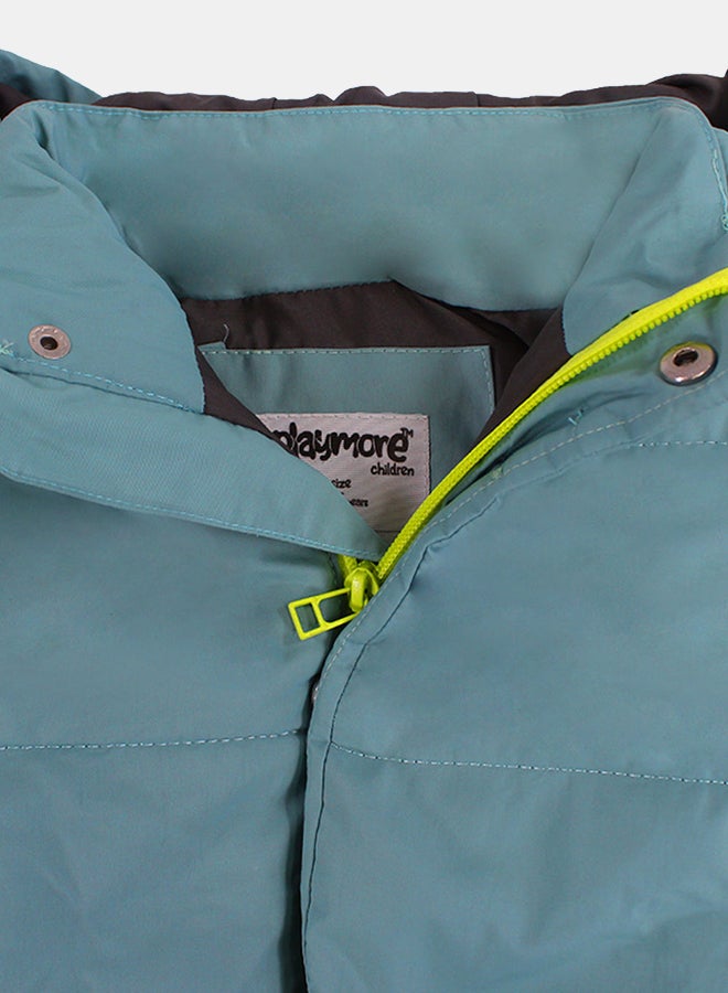 playmore Kids Unisex Puffer Jacket – Mint - Image 3