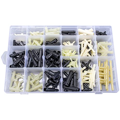 OAUTOO 32 Size Automotive Vacuum Tubing Connector Vacuum Tee Connector Assortment Kit 1/8" 3/16" 1/4" 5/16" 3/8" - Image 3