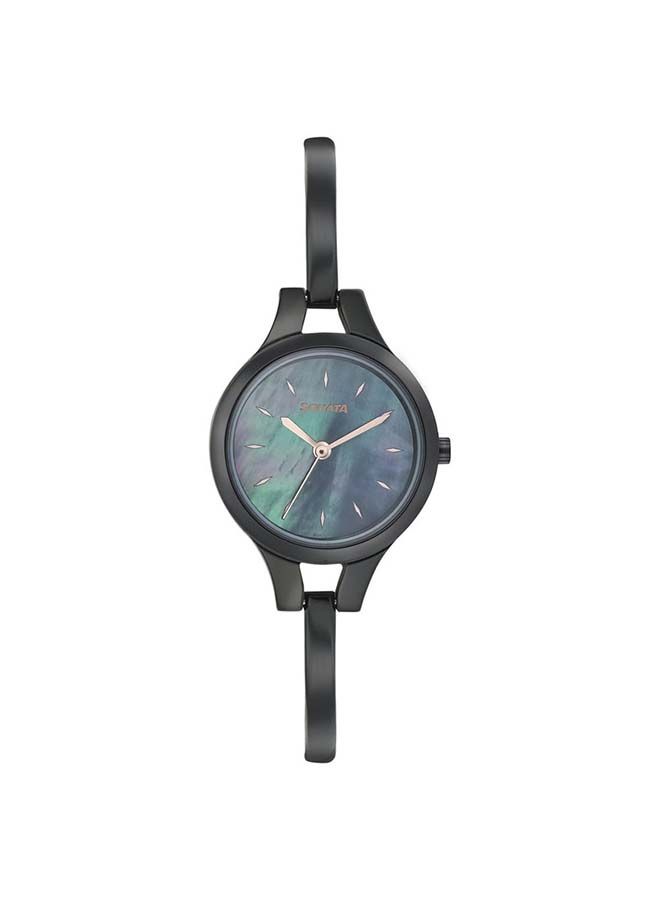 سوناتا ساعة يد تناظرية دائرية من الستانلس ستيل  ملم أسود - Image 5