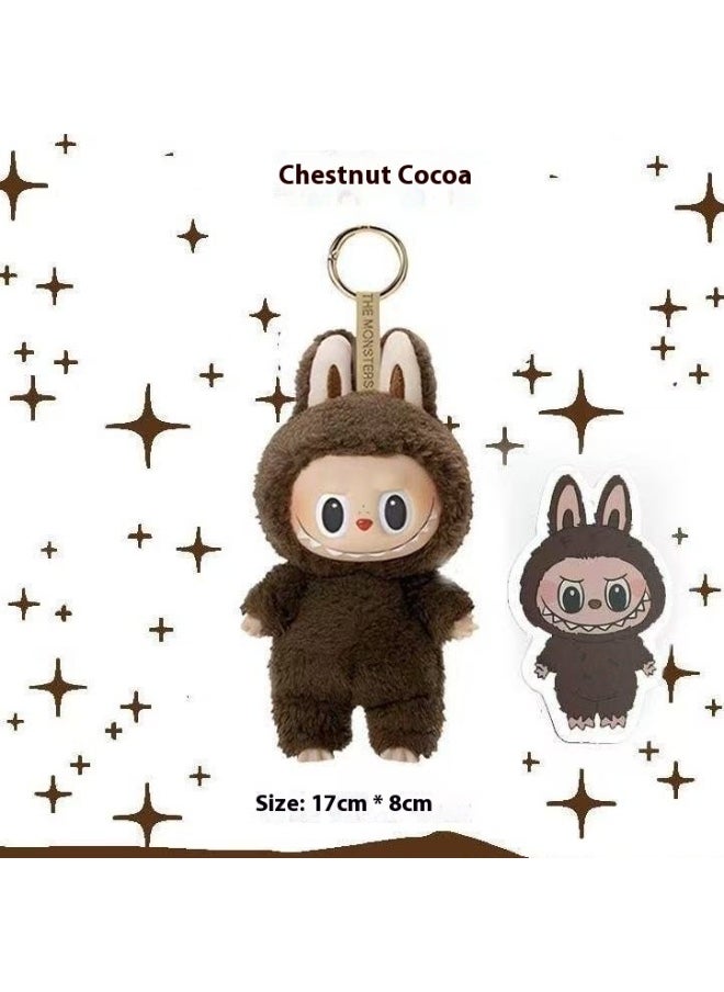 Labubu Heartbeat Macaron Blind Box Party Series Plush Charm Toy 1 random