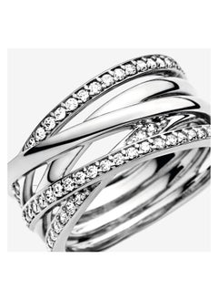 PANDORA Sparkling & Polished Lines Ring  - Image 4