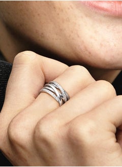 PANDORA Sparkling & Polished Lines Ring  - Image 5