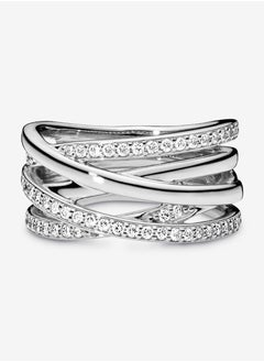 PANDORA Sparkling & Polished Lines Ring  - Image 2